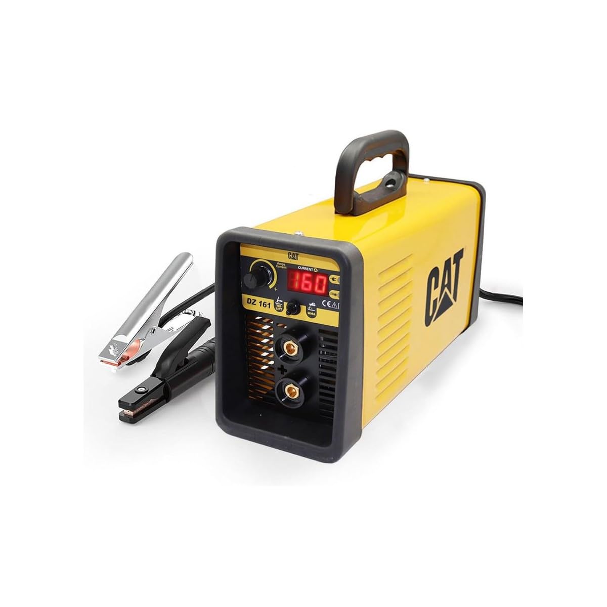 CATERPILLAR DZ 161 Saldatrice Inverter Professionale MMA TIG LIFT ad Arco (15-160A) - Salda tutte le elettrodi 1,6-4,0 mm | Hot Start, Anti-Stick, Arc Force
