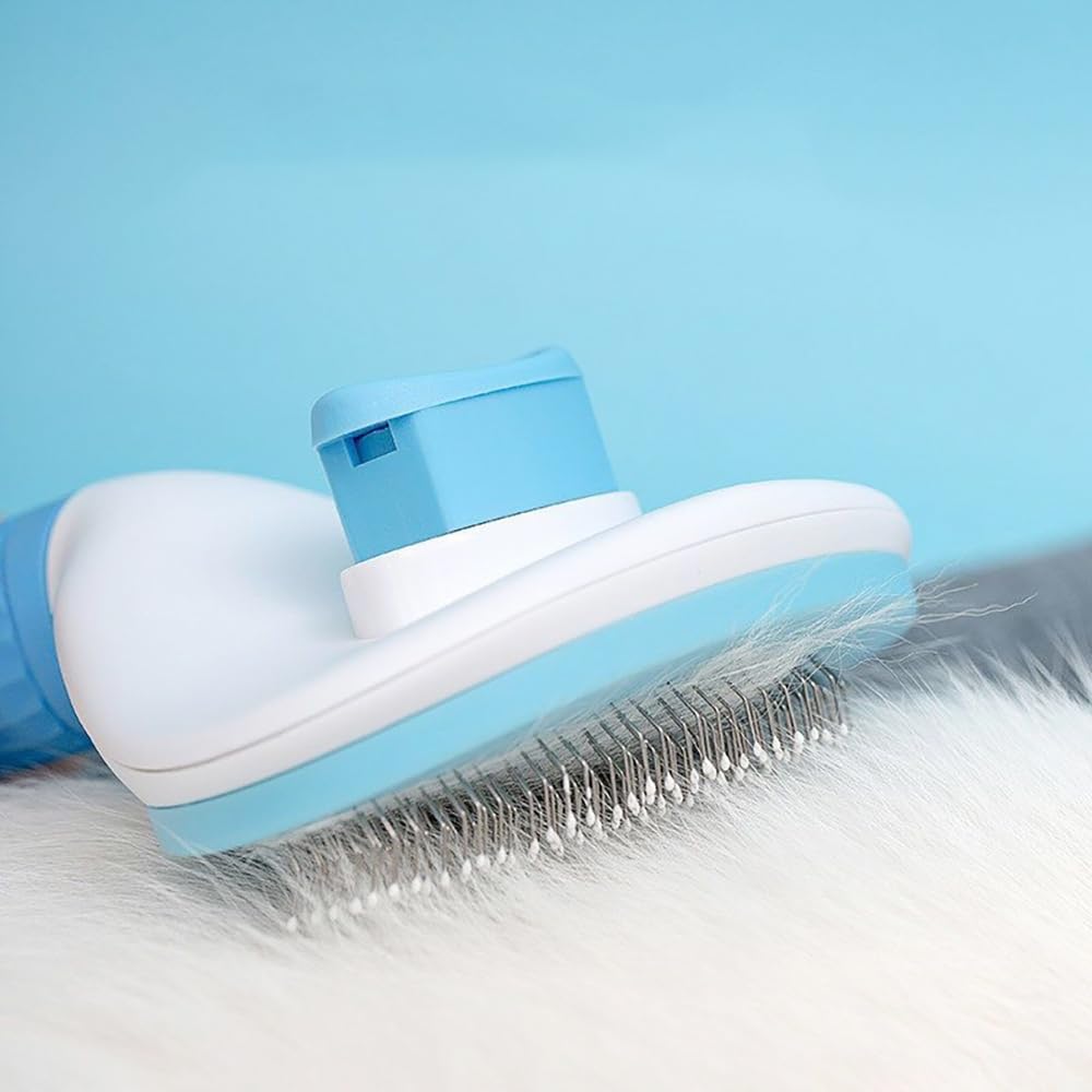 Peine para Mascotas | Peinado Suave Del Pelo Enredado Y Suelto, Suministros Esenciales Diarios Y Confortables(Blue)