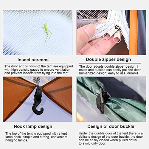 Carpa automática pop up impermeable para camping 2-3 personas miniatura 7