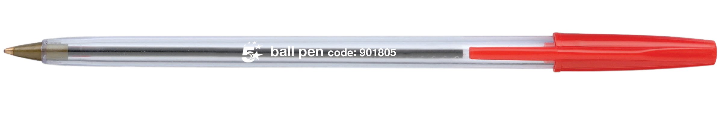 Penna a sfera stick 1 mm - conf. 50 pezzi - ink rosso