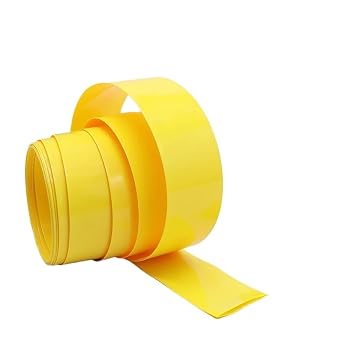 18650 PVC Heat Shrink Tube Battery Pack Yellow Width 29.5mm200mm Insulated Protection Film Wrap Lithium Case Cable SleeveWidth 40mm Dia25.5mm,8 Meters