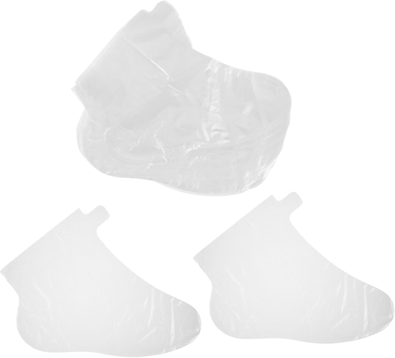 100pcs Foot Mask Socks Foot Care Treatment Overnight Lotion Socks Booties Plastic