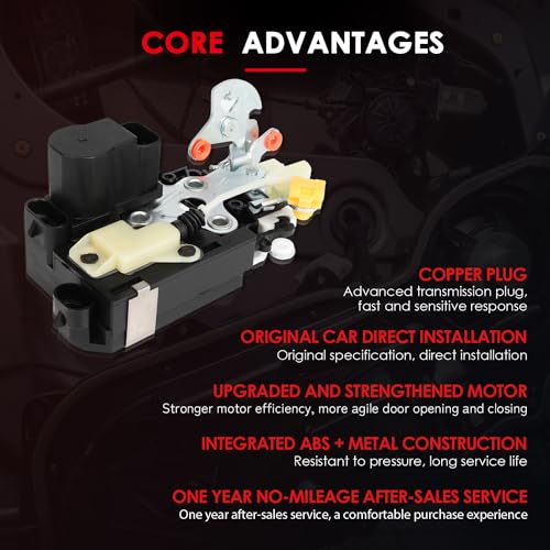 Image of CCIYU Door Lock Actuator Front Right for Chevrolet Silverado 1500 1999-00 | for Chevy Silverado /Suburban /Tahoe 1999-2000 for GMC Sierra /Yukon 99-00 Door Lock Latch Actuator replaces 931-209