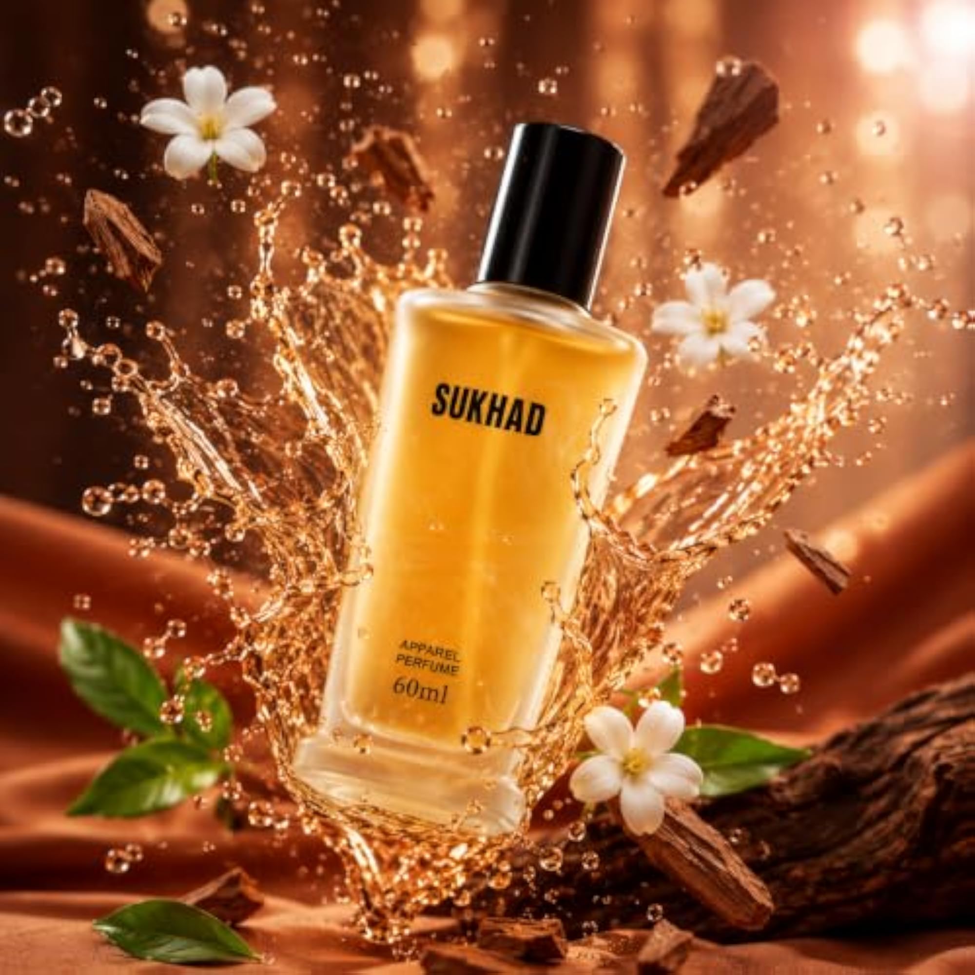 SUKHAD Apparel Perfume 60ml, Long Lasting Fabric Spray