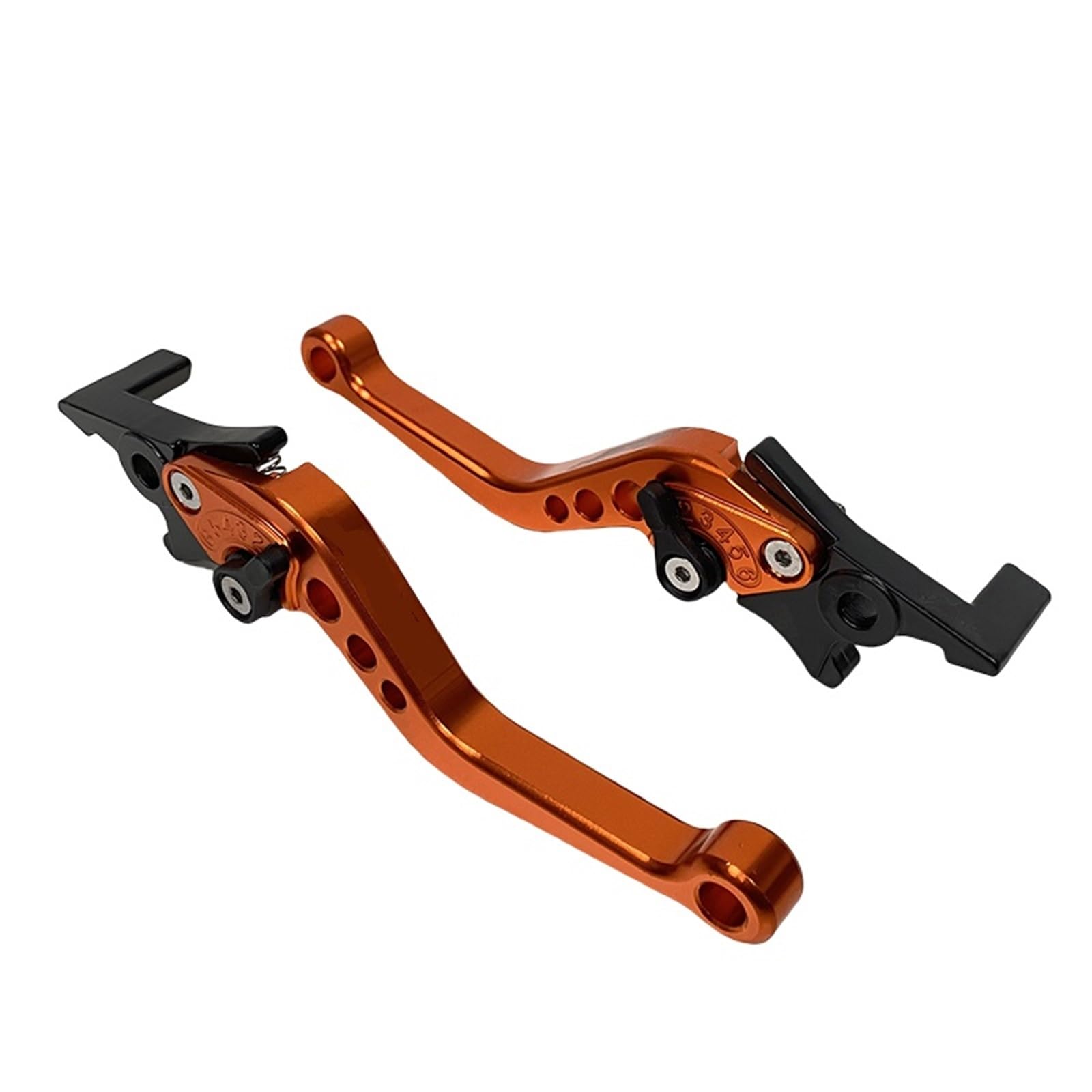 Onmaweyb Orange Brake Clutch Lever Bike Adjustable Double Disc Brake Motorcycle Modification Accessories Handle Lever For Scooters D7ya Gy6 Modified Parts(Orange)