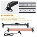 XRIDONSEN 2 in 1 Red Emergency Strobe Traffic Advisor Light Bar 144 LED Warning Safety Interior Dash Windshield Lights Deck Split Mount for Police Volunteer Firefighter Vehicles Trucks (2x17.7 inch)