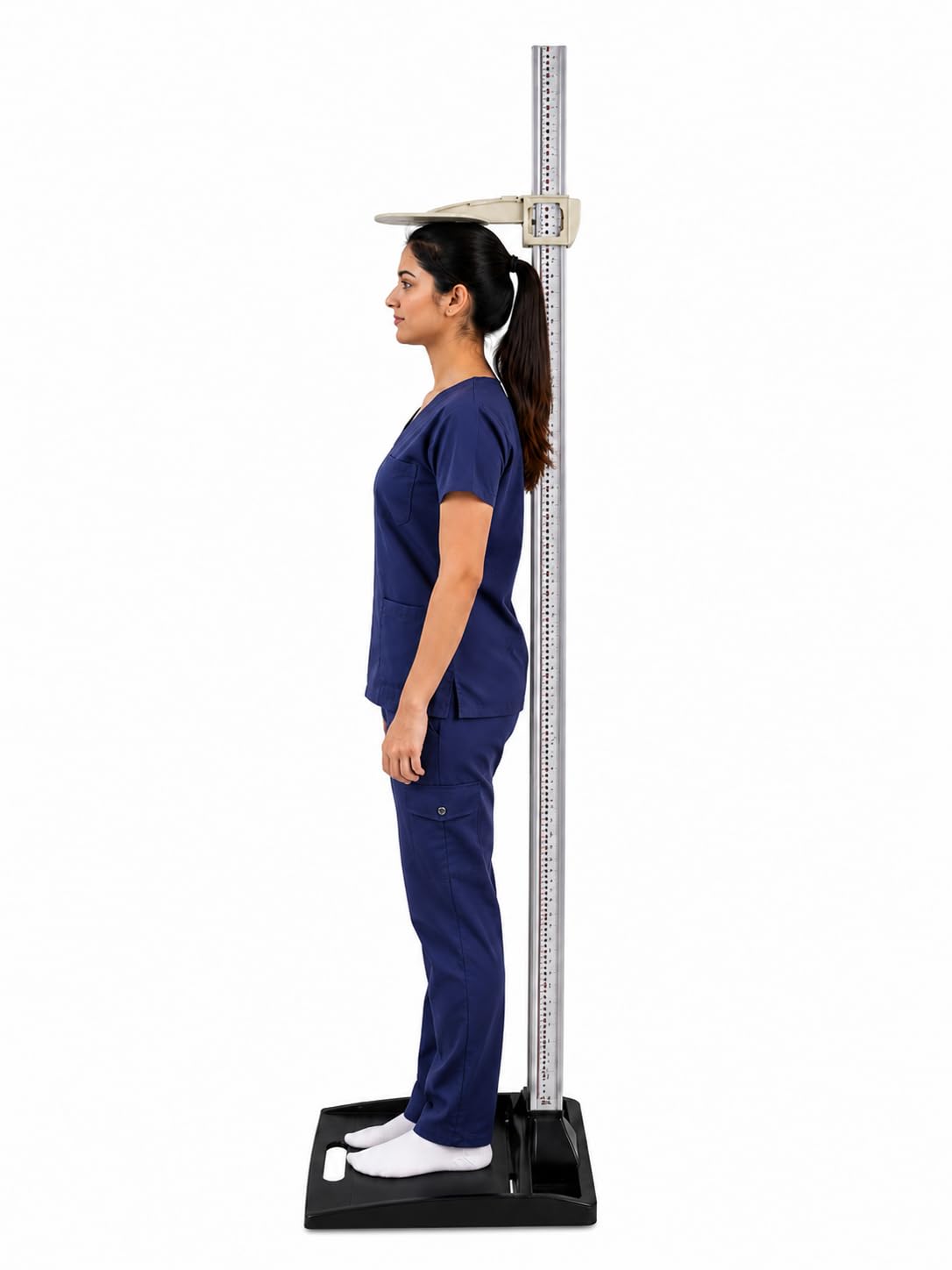 ROKS SURGICALS Stainless Steel Stadiometer Height Measuring Scale for Adults & Children | 20–210 cm 304 Grade Stainless Steel Body | Portable Height Measurement Stand with Stable Base-image-46