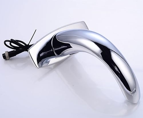 Miniatura 5 de Grifo automático para lavabo de baño sin contacto, grifo con sensor activado por movimiento, grifo comercial manos libres con cubierta de orificio,