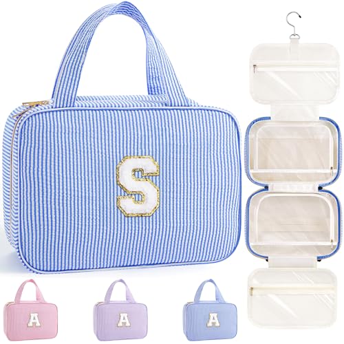 TOPEAST Hanging Toiletry Bag Blue