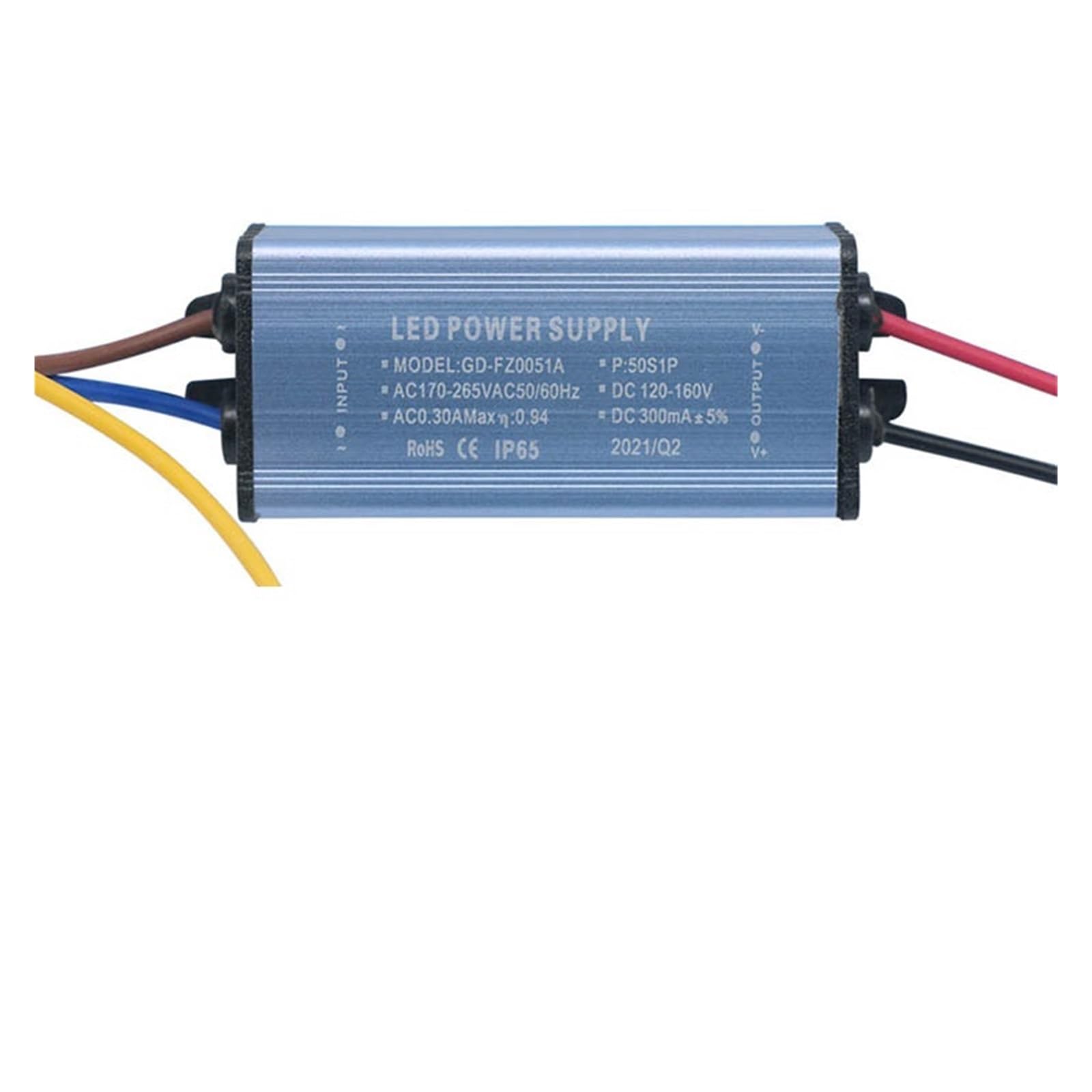 ZXAOMMBEA 30W 50W 100W 150W LED Driver 300mA 600mA 800mA 900mA Power Supply Constant Current Voltage Control Lighting Transformer(50W 300mA DC120-160V)