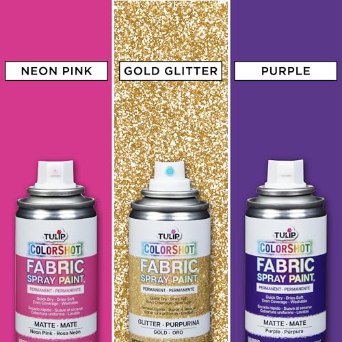 TULIP ColorShot Fabric Spray Paint, 3 Pack Jewel Tone Gem Colors - image 4
