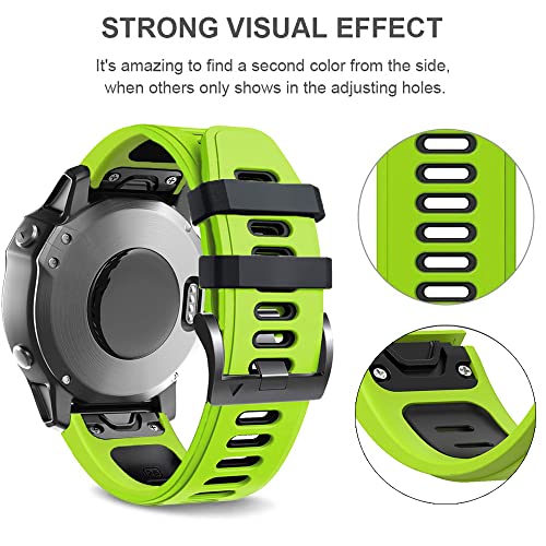 Correa de silicona suave de 22mm para Garmin Fenix 6 Pro con tacto cómodo GUMMMY 3