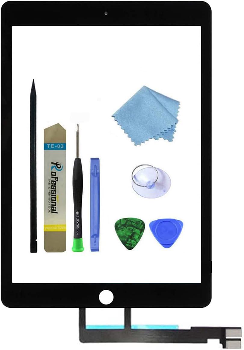 Ersatz-Touchscreen für iPad Pro 9,7 Zoll (9,7 cm), Glas (nicht LCD) Modell A1673 A1674 A1675 mit Werkzeugreparatur-Set.