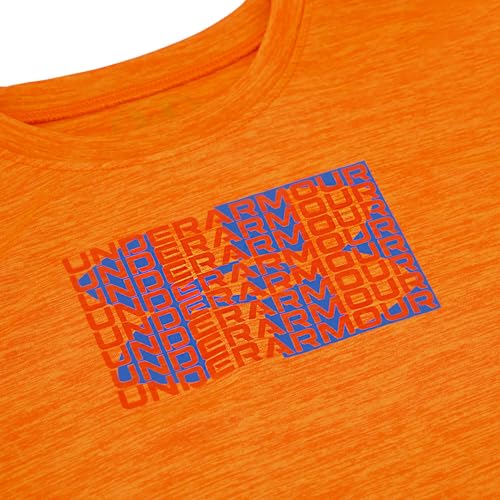 Image of Under Armour Boys' Short Sleeve Logo Graphic T-Shirt, Lightweight & Breathable, Relaxed Fit