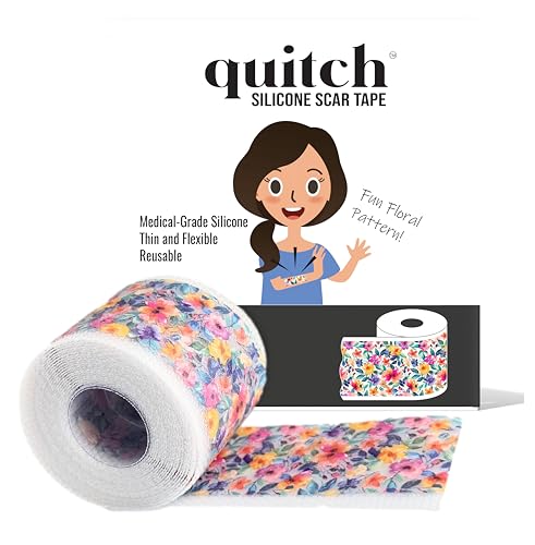 Quitch Silicone Scar Sheets for Surgical Scars, Silicone Scar Tap...
