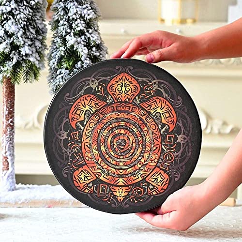 LIOONS Creative Shaman Drum 10 Inch Tambor Hechicero Sonoro Tambor Hecho a Mano para Amantes de la Música Tambor de Lengua para Adultos miniatura 4