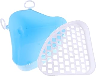 Amosfun Gaiola Para Porquinhos-Da-Índia Coelho Penico Treinamento De Coelho Equipamento De Limpeza De Coelho Gaiola De Coelho Vaso Sanitário Hamster Vaso Sanitário Anti-Queda Penico