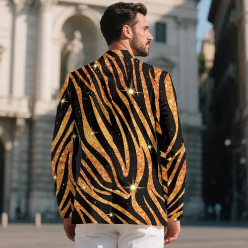 Men's Casual One Button Blazers Lightweight Jacket Sports Coat with Pockets Slim Fit Business Suit Formal Dress2