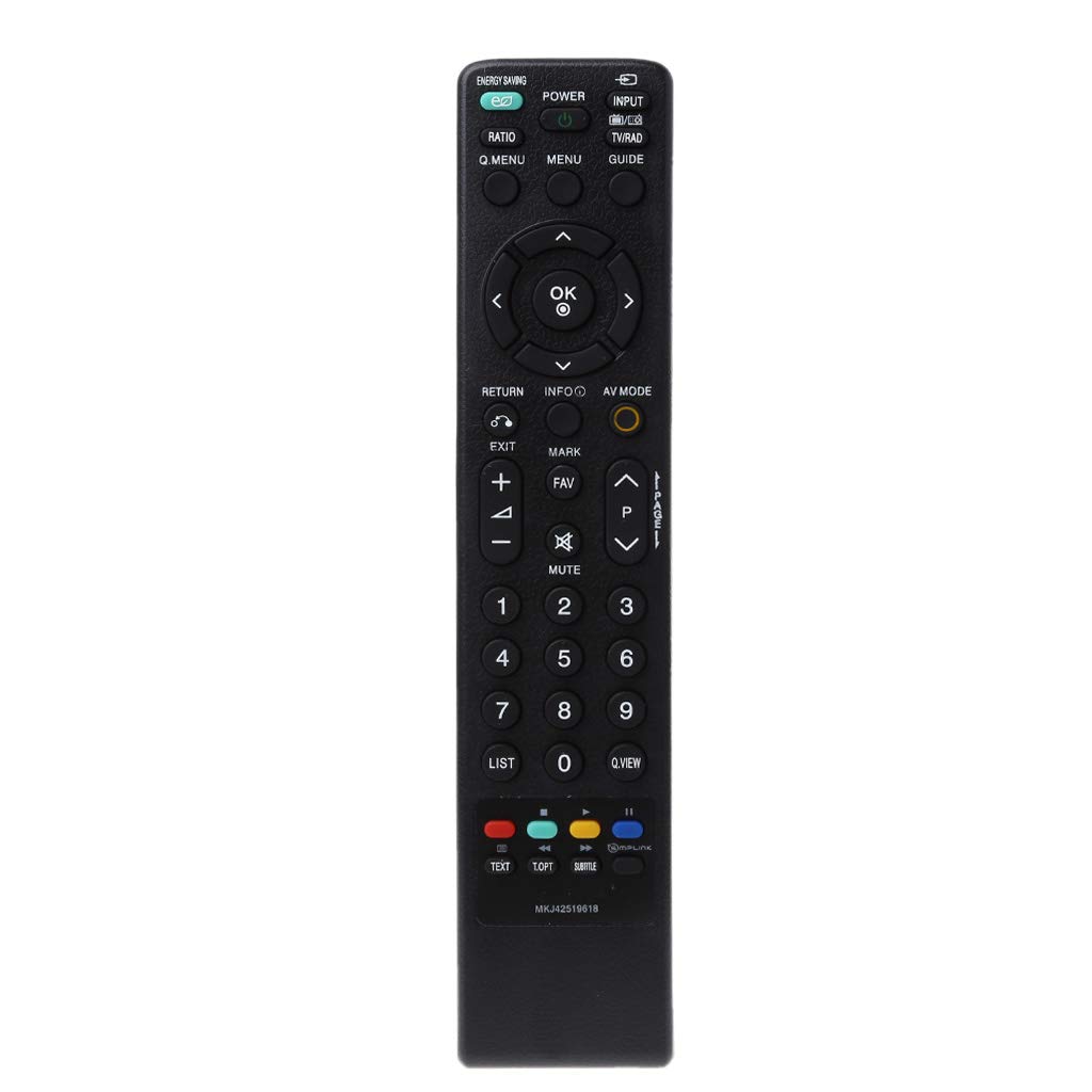 Jenor Fernbedienung für LG LCD-TV MKJ-42519618 MKJ42519618 tragbar, Schwarz