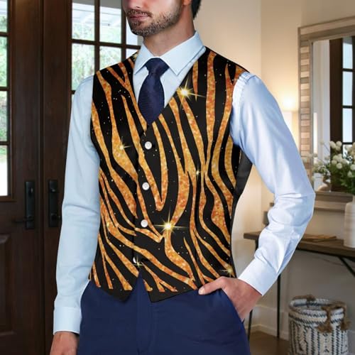 Men's Slim Fit Suit V-Neck Vest Casual Formal Business Breasted Waistcoat for Suits Tuxedo Party Size S-4XL3