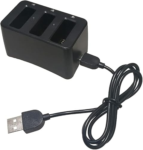Fytoo Nuevo 1 unids 3 en 1 cargador para TELLO cuatro ejes aviones cargador de batería de litio negro