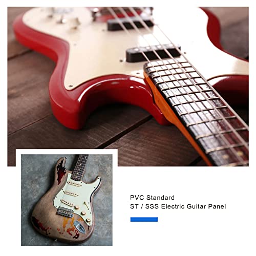 Pickguard SSS 11 Trous pour Guitare Droitier Compatible avec Fender Stratocaster USA/Mexicain Standard SSS Panneau de… - Les Beatles, Paul McCartney, John Lennon, RIngo Starr, George Harrison Pickguard SSS 11 Trous pour Guitare Droitier Compatible avec Fender Stratocaster USA/Mexicain Standard SSS Panneau de… – Image 3