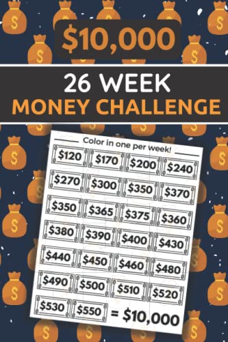 26 Week Money Challenge: Simple Tracker Chart to Save ,000 in 26 Weeks and ,000 in 52 Weeks