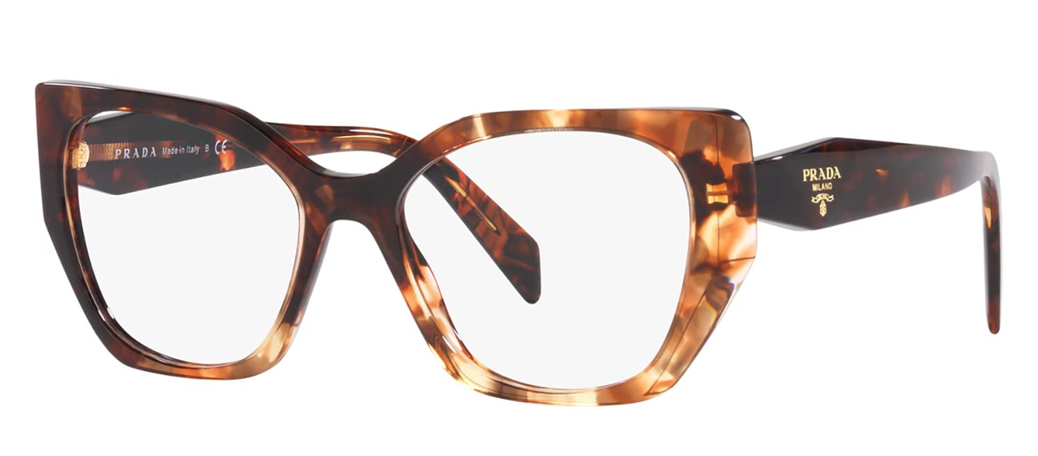 Prada PR 18WV 07R1O1 Caramel Tortoise Plastic Fashion Eyeglasses 52mm