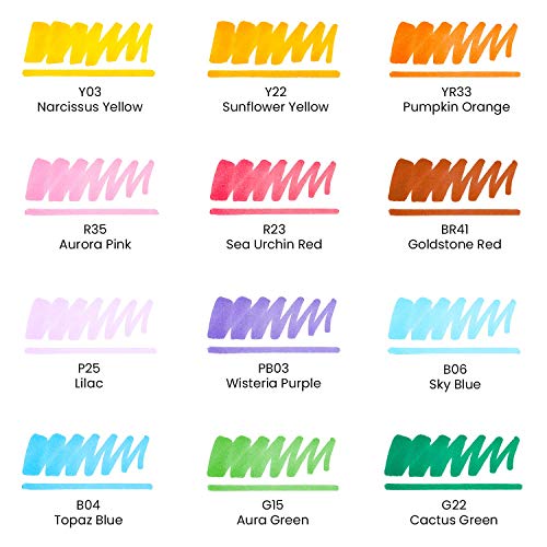 Arteza EVERBLEND Ultra MRKR, Set of 12, Bright Tones