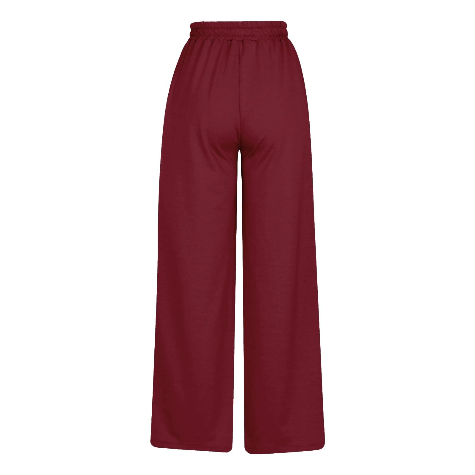 Pantalones de chándal para mujer, cálidos, largos, cintura alta, pantalones