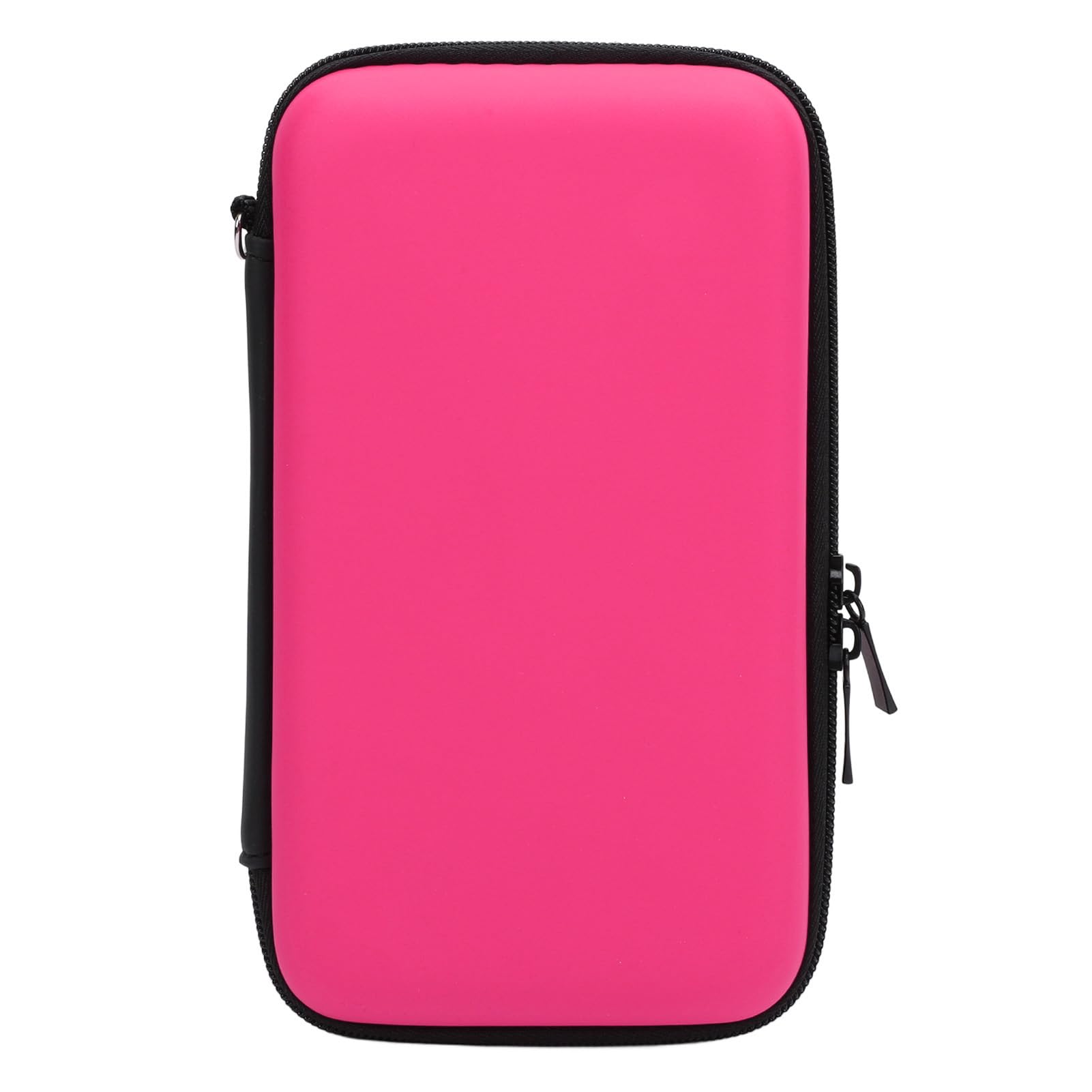 Yctze Hard Shell Protective Carrying Case for New 2DS XL 2DS LL with 8 Slot Storage, Travel Pouch for Game Console Accessories, Portable Console Bag for on the Go (Roseate)