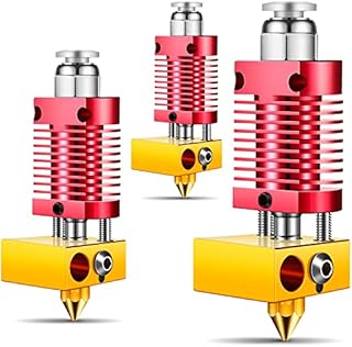 Metal Hotend 3D Printer Nozzles 3 Pcs 3D Printer Hotend Kit Metal Hotend Kit 3D Assembled Extruder Compatible with CR-10 / CR10 / CR10S / Ender 2 / Ender 3 Ender 5 Printers