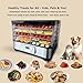 Food Dehydrator Machine-Dehydrators for Jerky Beef Fruit, 300W 158 ℉ Temperature Control & 24H Timer Food Dryer with 5 BPA-Free Trays Fruit Dryer for Herb, Fruit, Dog Treats (Black)