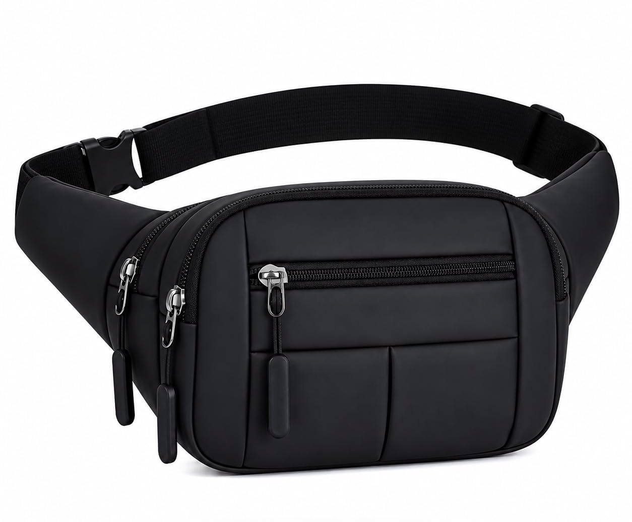 Waist Bag for Men Women Grey | Travel Handy Hiking Running Pouch with Zipper | Adjustable Strap Fanny Pack for Documents Money Card Phone Earphone | Lightweight Sport Belt Bag-image-14