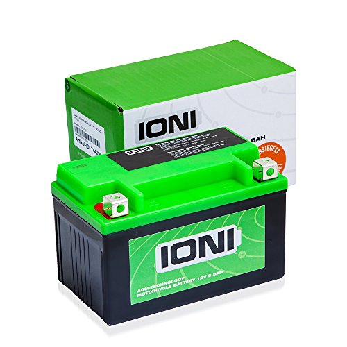 Batería de Moto 12V 8,5Ah AGM IONI Ion (Tipo MG10ZS,Similar a YTZ10S)