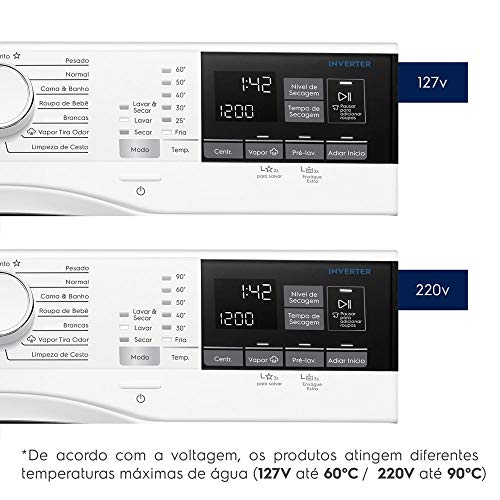 Lava e Seca 11Kg/7Kg Electrolux Branca Perfect Care Inverter com Água Quente/Vapor (LSP11) 220V #4