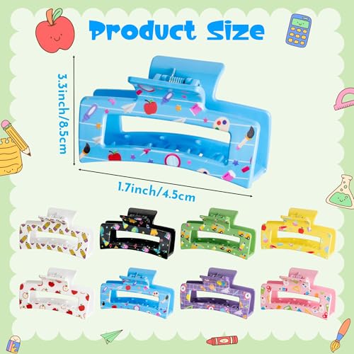 Pinzas para cabello Teacher 8 piezas PANTIDE miniatura 2