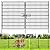 10 Panels No Dig Fence with Gate, 40 in(H) X 24 ft(L) Garden Decorative Fence Animal Barrier for Dogs, Rustproof Metal Garden Edging Border for Outdoor, Yard, Patio, Black