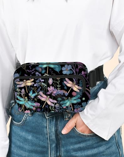 Image of Dragonfly Fanny Pack for Women Belt Bag Fashion Everywhere Waist Pouch Lightweight Crossbody Bags with Adjustable Strap