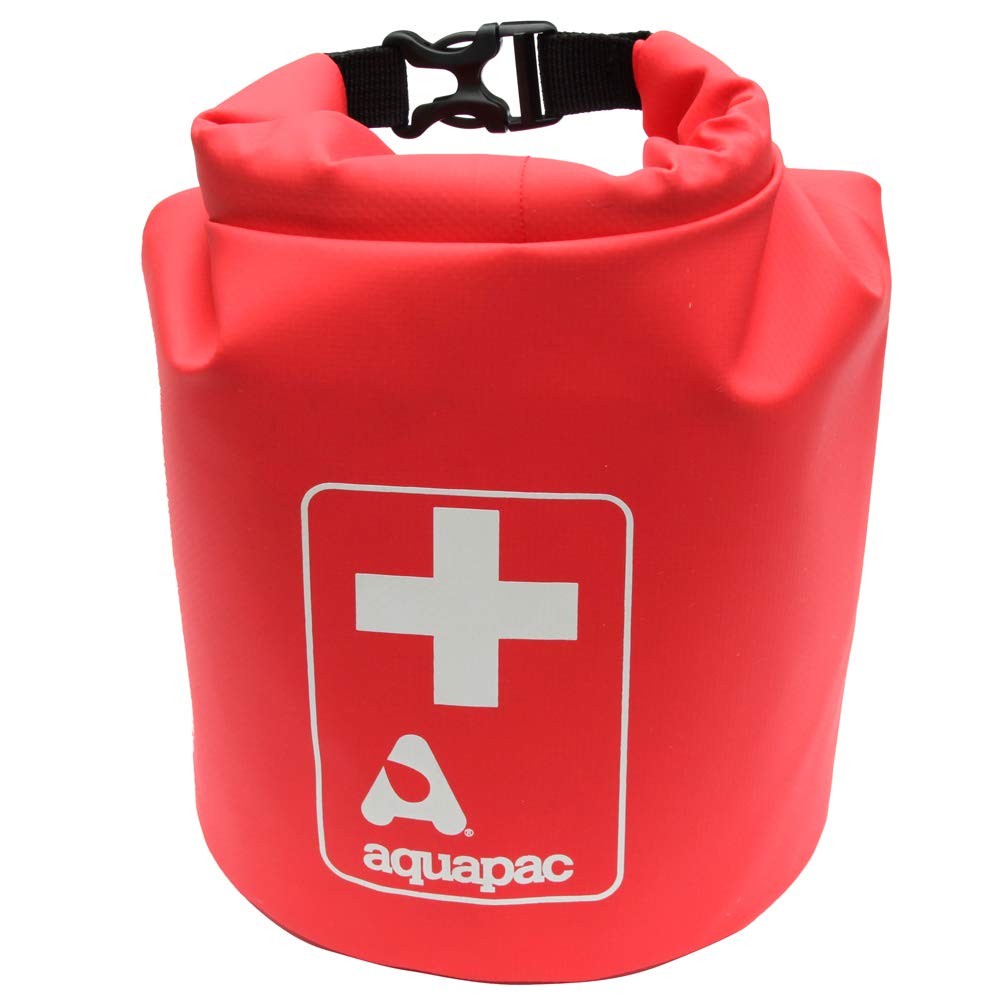 Waterproof First Aid Kit Dry Bag for Emergency Use with Secure Buckle - Red