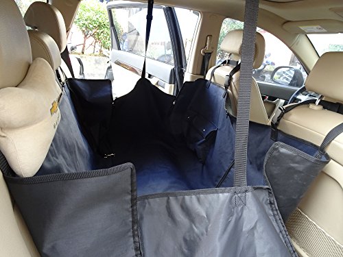 Leberna Universal Fit Hammock Car Back Seat Cover for Dogs - Thick Canvas