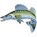 Produktbild Aufnäher - Fisch Zander - 04534 - Gr. ca. 8 x 4 cm - Patches Stick Applikation
