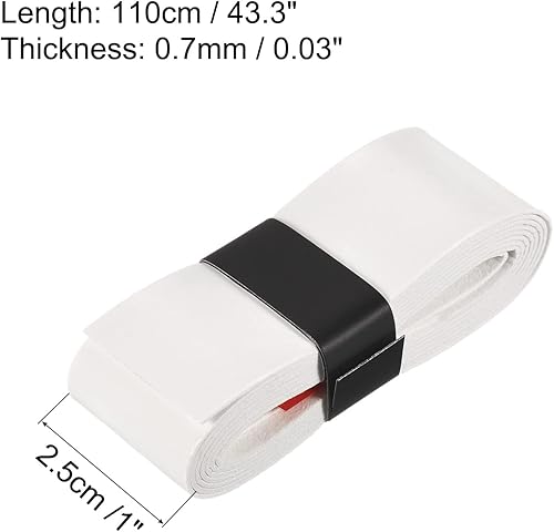 Miniatura 3 de PATIKIL Cintas de agarre para raqueta de tenis, poliuretano con agarre elástico, antideslizante, absorbe el sudor para caña de pescar de bádminton