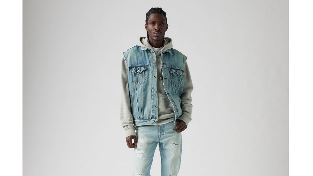 Levi's Relaxed Trucker Gilet in denim Uomo