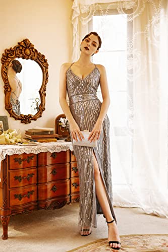 BABEYOND Women's Long Prom Dress Formal Evening Dress 1920s Gatsby Dress4