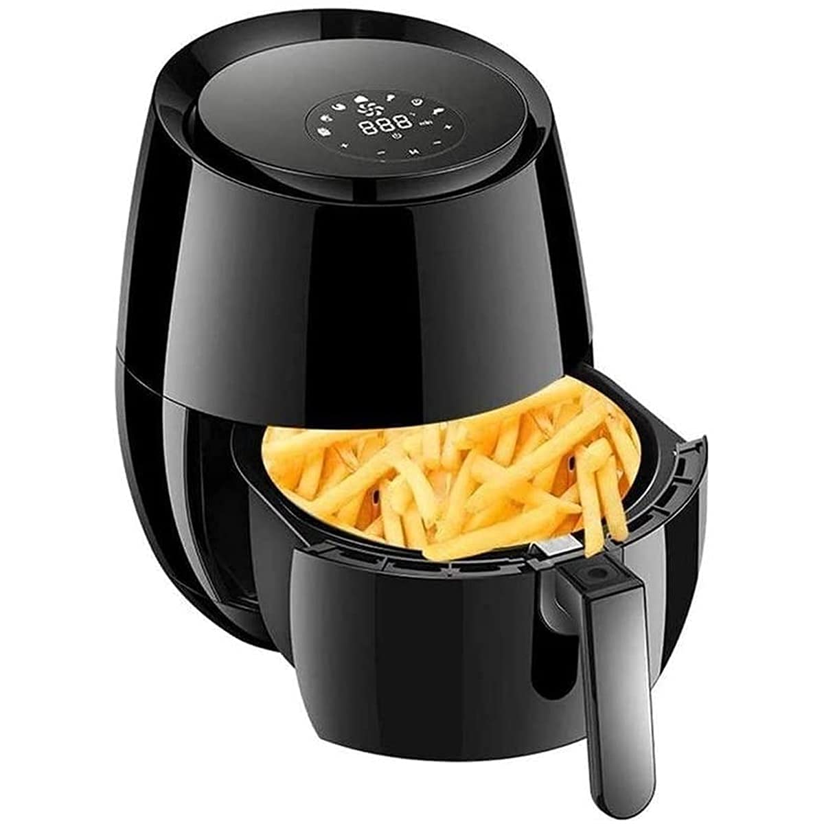 Frytkownica powietrzna do użytku domowego Frytownica 3,6 l Cyfrowy ekran dotykowy LED Elektroniczne frytkownice Piekarnik Nieprzywierający z kontrolą temperatury Automatyczne wyłączanie Frytkownice