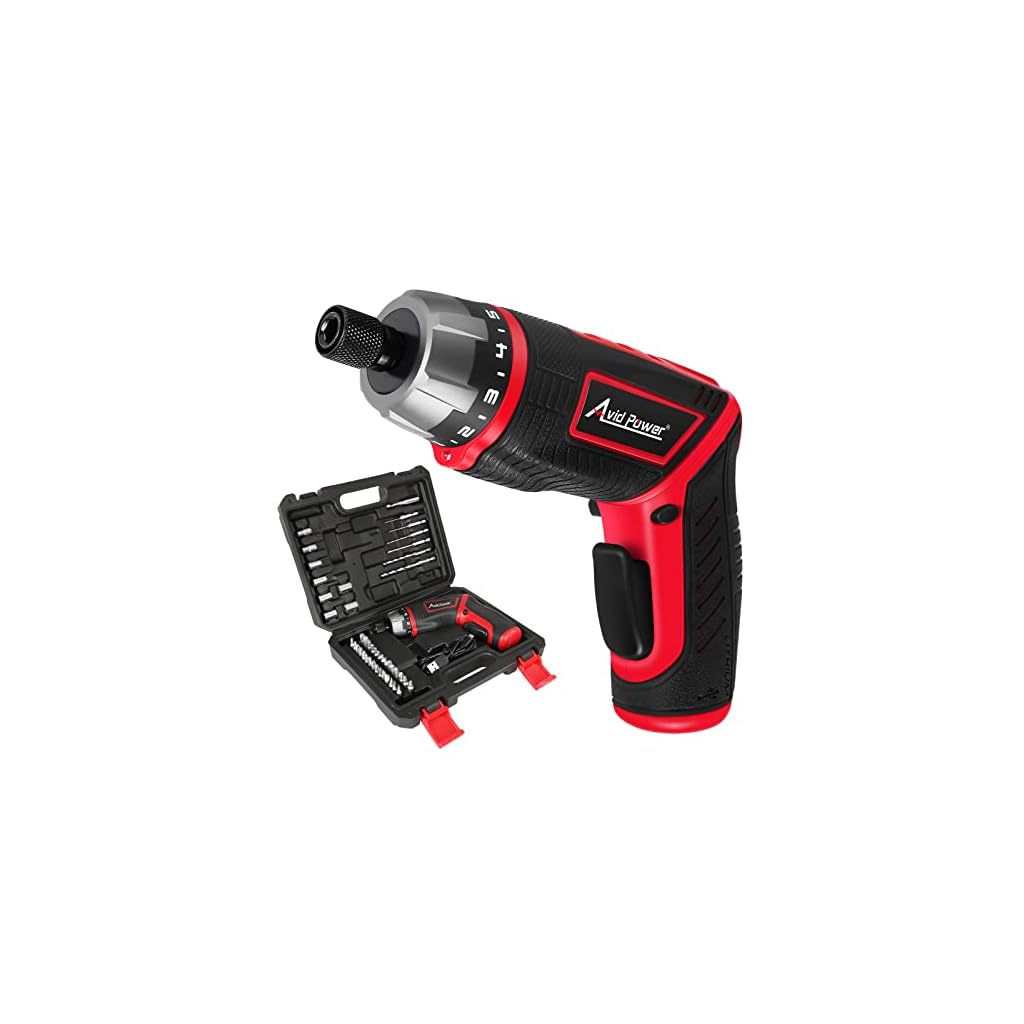 AVID-POWER-Electric-Screwdriver-Set-Rechargeable-4V-Cordless-Screwdriver-Kit-with-44pcs-Accessories-565Nm-Screw-Gun-51-Torque-Setting-2-Position-Handle-with-LED-Light