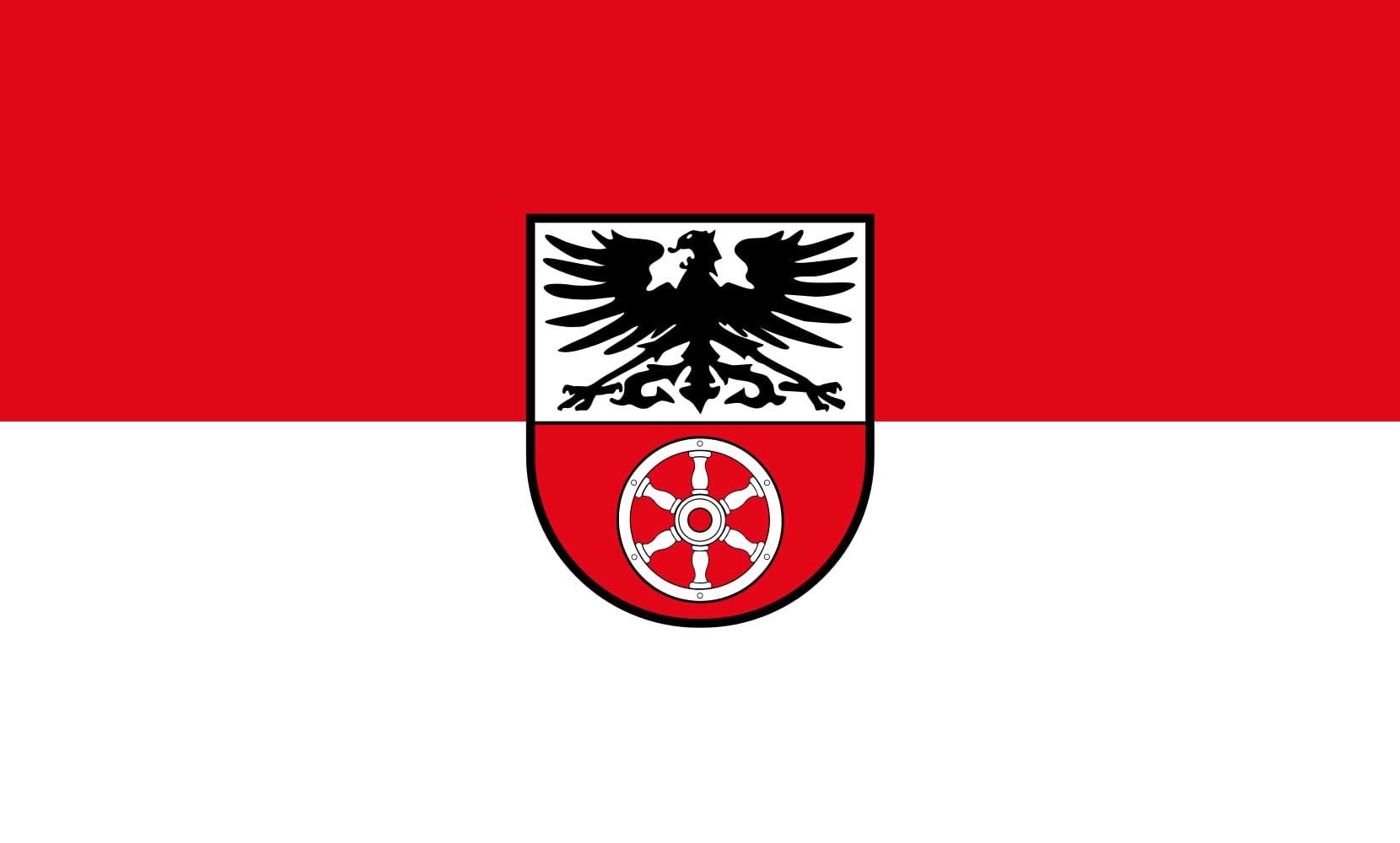 Drapeau Large Sömmerda de format paysage avec une surface de 1.35m²