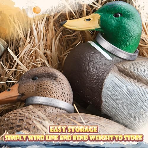 Morningro MORNINGRO-GJGJ964635 12 Pcs 4 Oz Waterfowl Flexible Strap Weights Decoy Strap Decoy Weights Decoy Anchors Hunting Decoy Accessories thumb #2