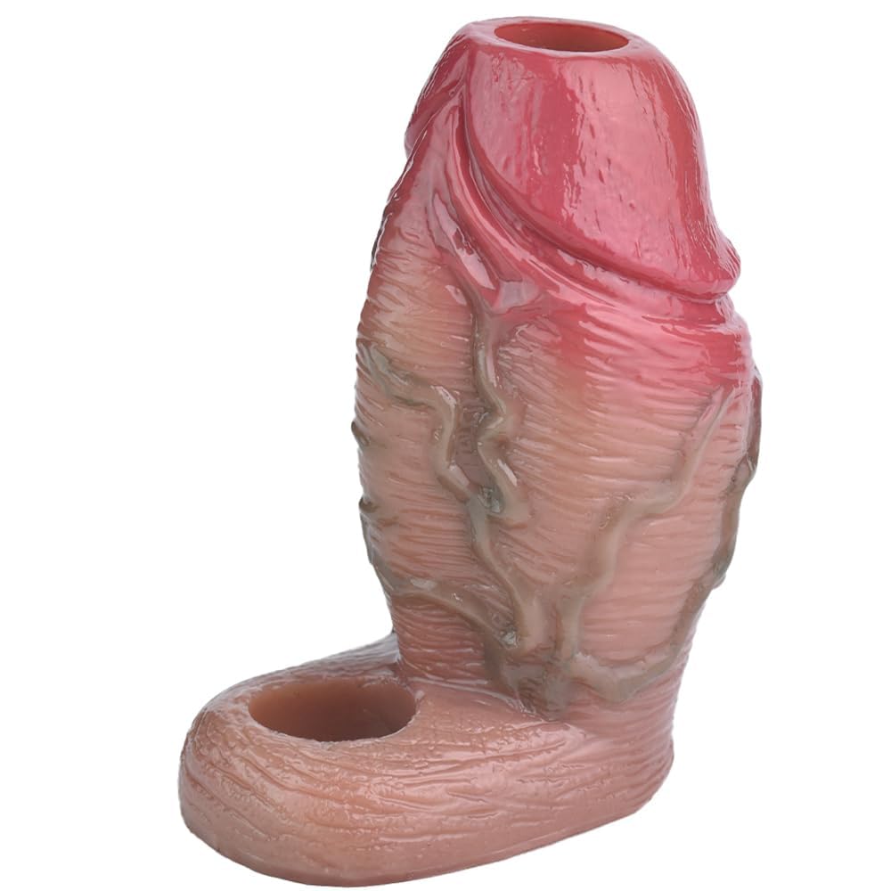 Étui en silicone pour augmenter l'épaisseur et la longueur, avec effet retardateur, adapté à ; bouteille érotique avec effet retardateur pour les couples